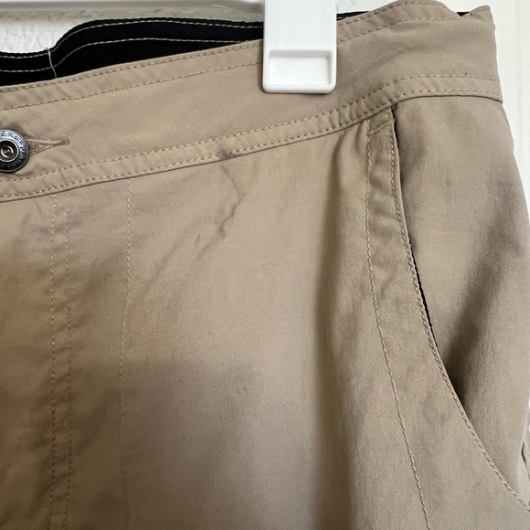Prana Tan Cargo Pants with Snap Roll up Feature - Picture 14 of 14